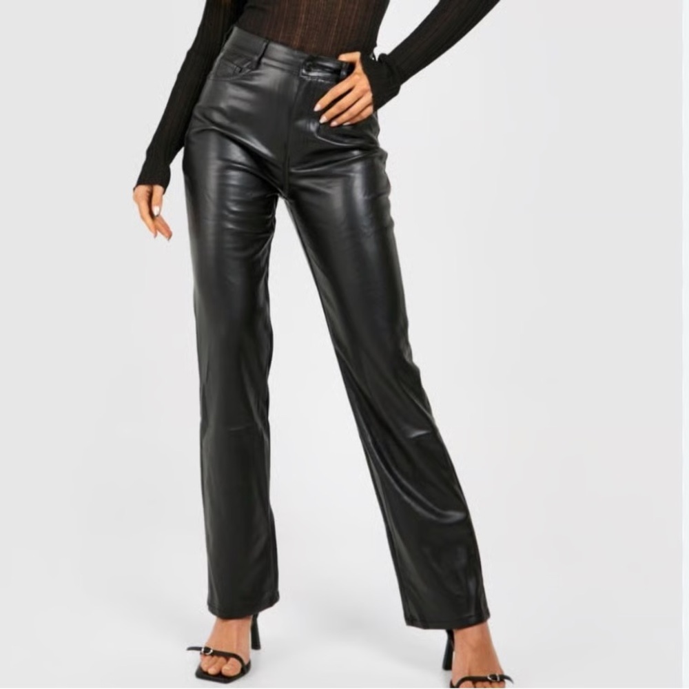 New 100% Genuine Leather Flare Pants | Size 2 P